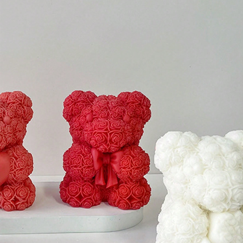 Gül Kurdeleli Ayı Mum Silikon  - Soap Making Gifts incelemesi ve fiyatı