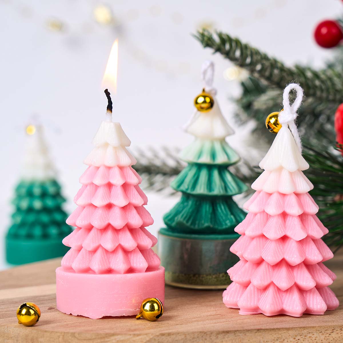 3D Noel Ağacı Silikon Mum Kalı - Soap Making Gifts incelemesi ve fiyatı